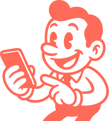 eleveur heureux sur son smartphone