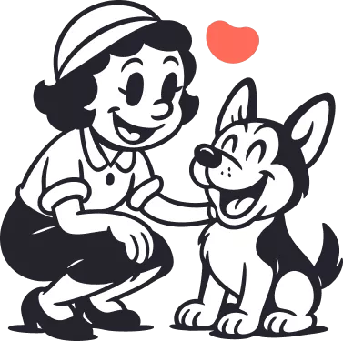 femme heureuse avec son chien